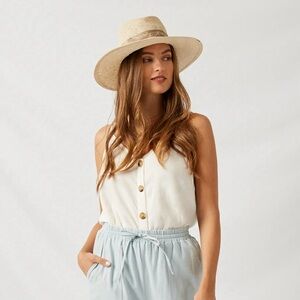 XXSP Loft Button Down Cream Camisole